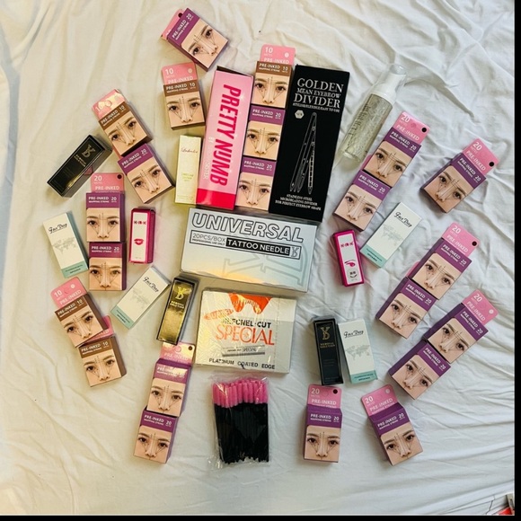 Blockbuster Hit !! Assorted Microblading Supplies .